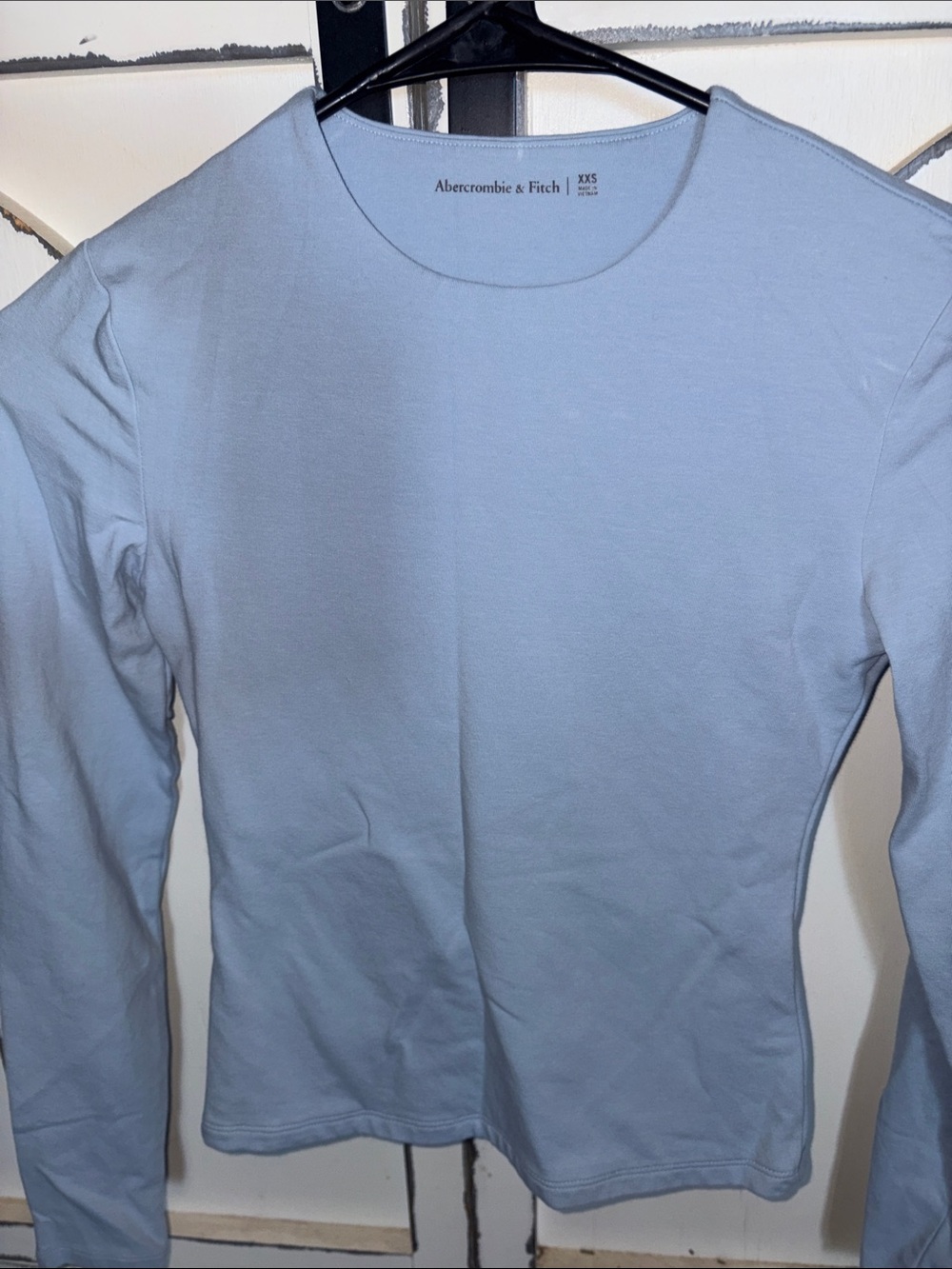 Abercrombie & Fitch Light Blue Long Sleeve Crew Tee